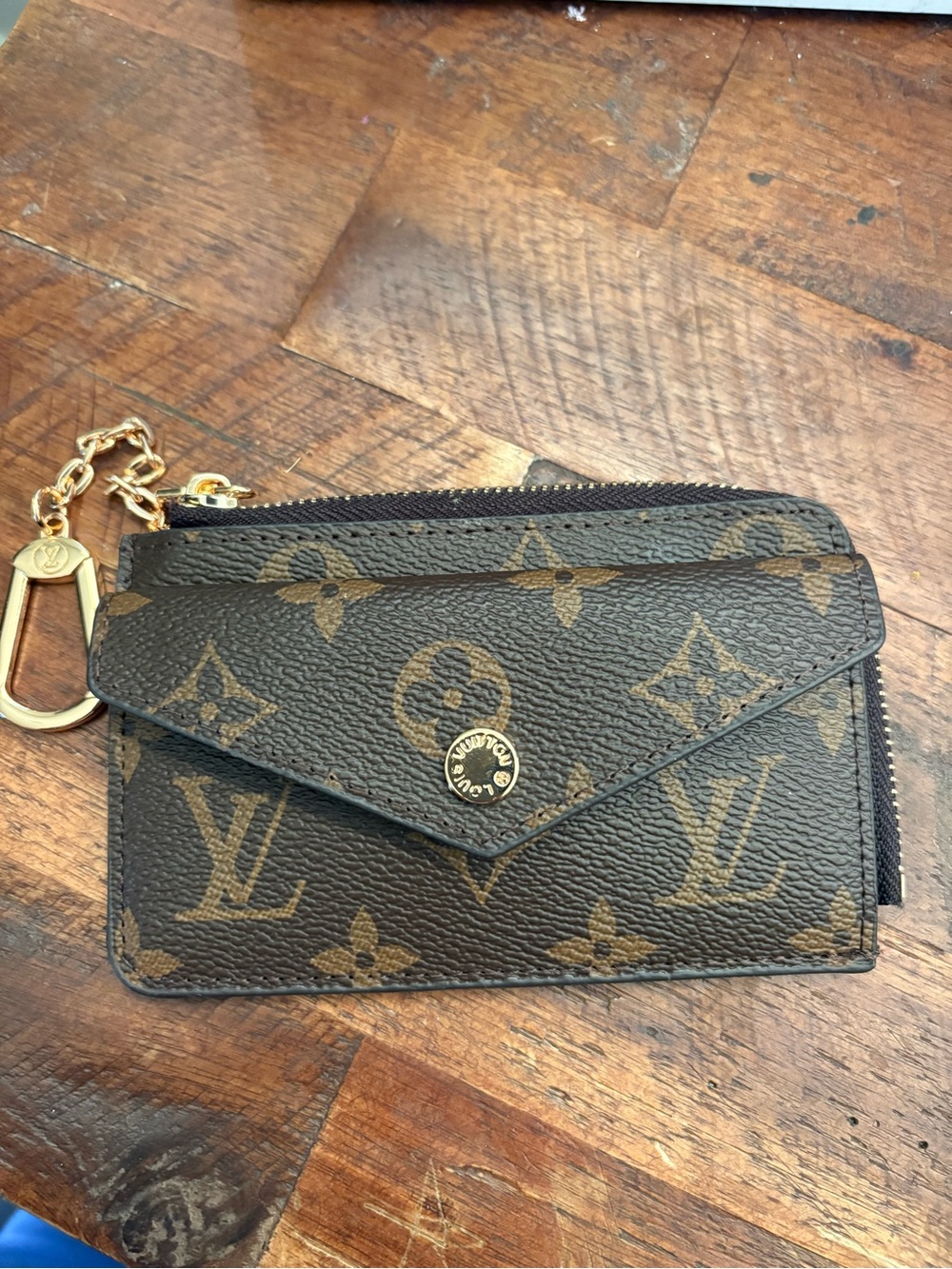 Louis Vuitton Monogram Recto Verso Card Holder with key ring